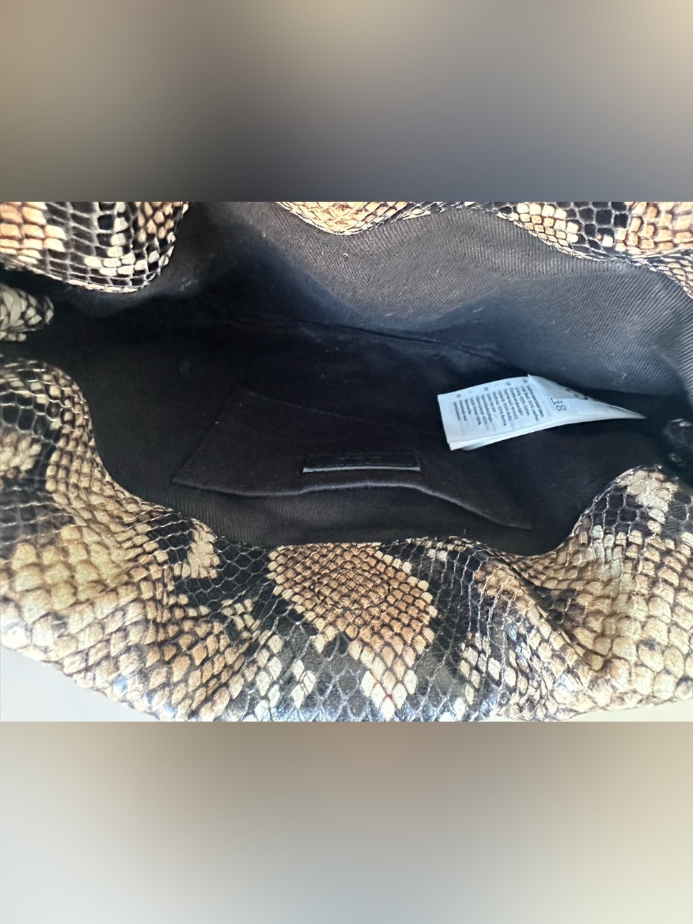 COS Mini Cavatelli Leather Clutch Crossbody Bag - Snake - Picture 9 of 12
